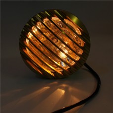 Faro Grigliato Oro Doppie Luci Moto Special Custom